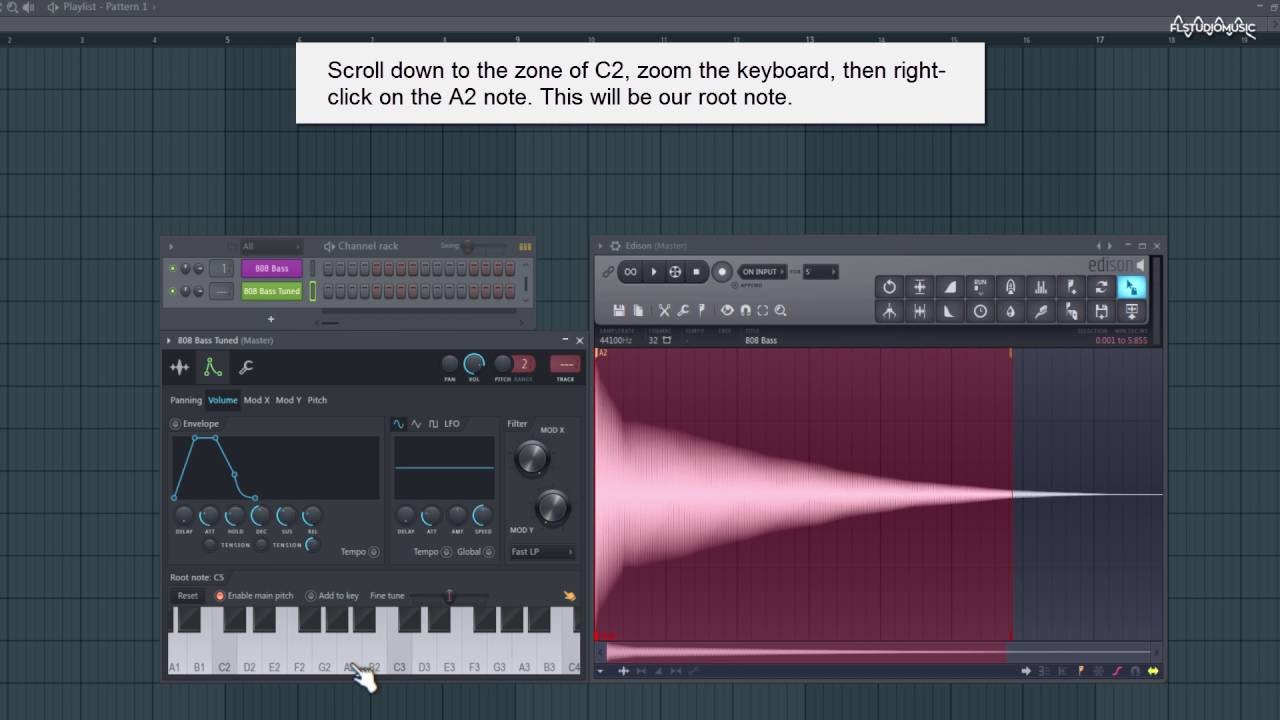 FL Studio Tutorial - How to Tune a Sample and Turn It into an Instrument