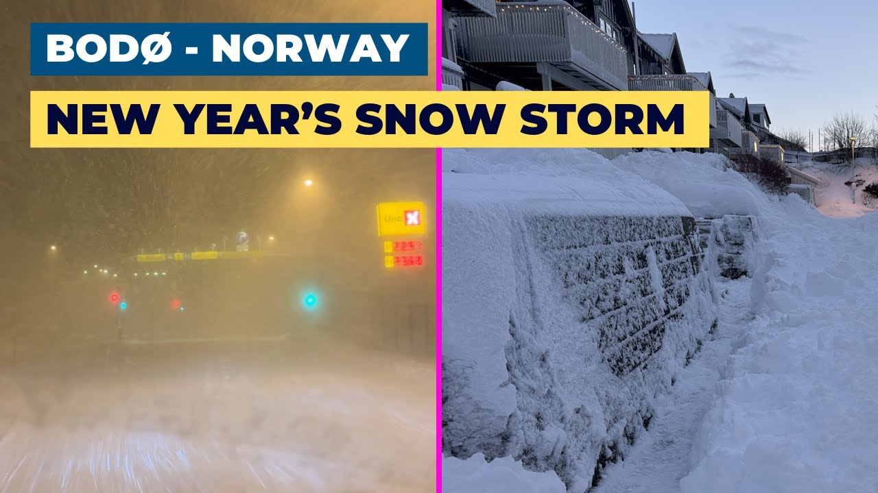SNOW BLIZZARD! The last days of 2024 gave us some challenges - BODØ, Norway - Snow storm!