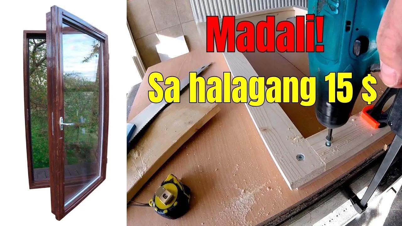 Paano Gumawa ng Bintana na Walang Gamit na Makina! DIY Glass Panel, Kayang-Kaya!