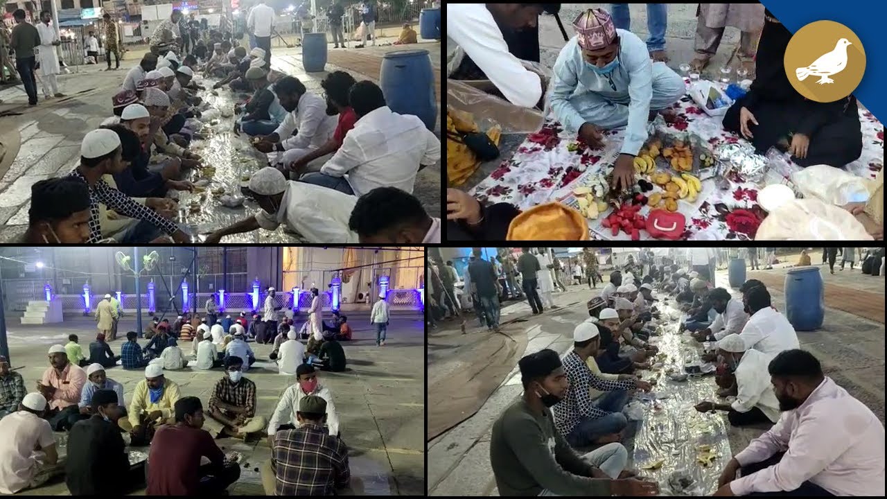 Hyderabad: First Iftar at Makkah Masjid