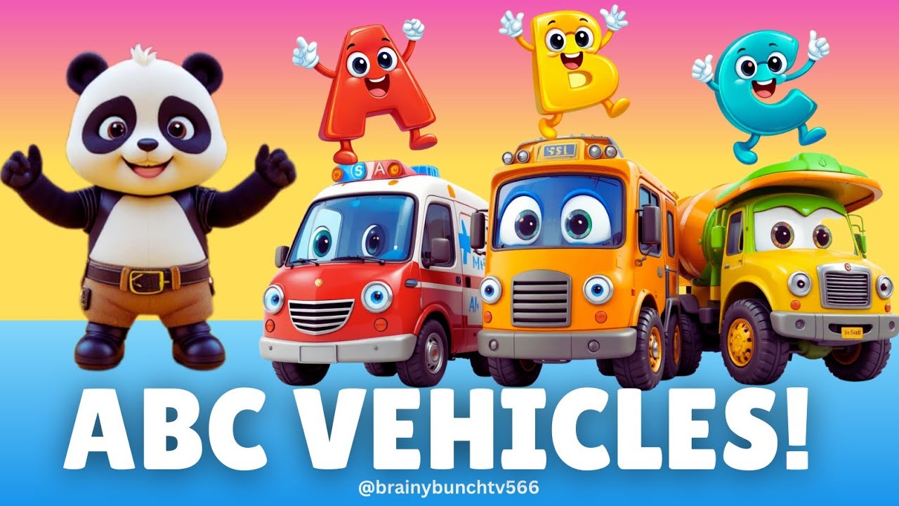 ABC Vehicles Song for Kids | Learn Letters, Sounds & Reading | Brainy Bunch TV566