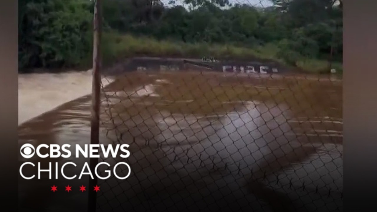 Neighborhoods flooded after dam overflows on Island of Oahu in Hawaii