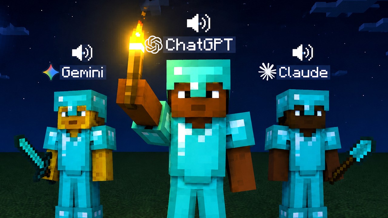 ИИ пытается играть в Minecraft