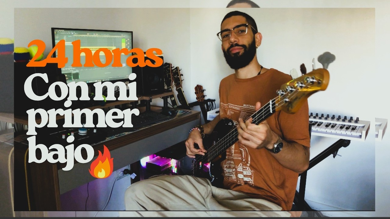 24 Horas con mi Primer Bajo | Have You Ever Seen The Rain – Bass Cover