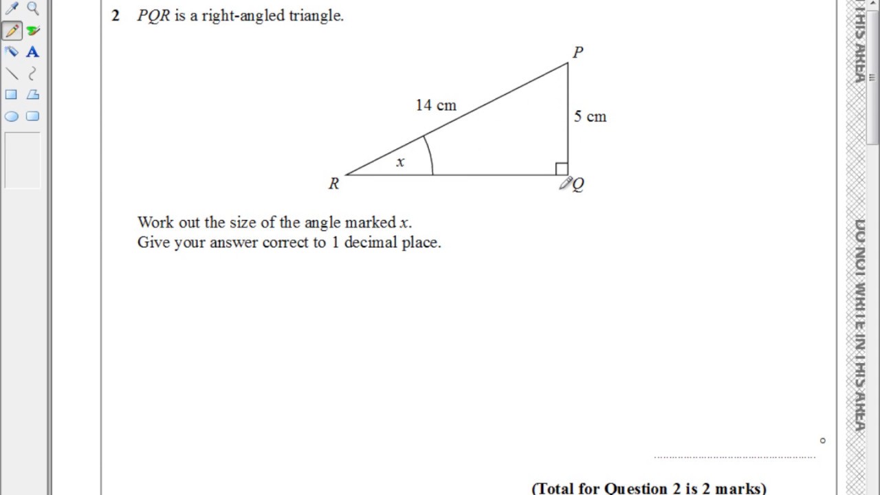 Edexcel GCSE (9-1) Mathematics 1MA1/2H Question 2