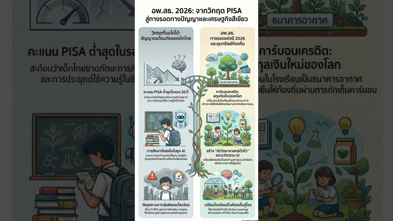 Thai Lowest PISA score in 20 year, RSPG education system to uplift Thai Education Standard!