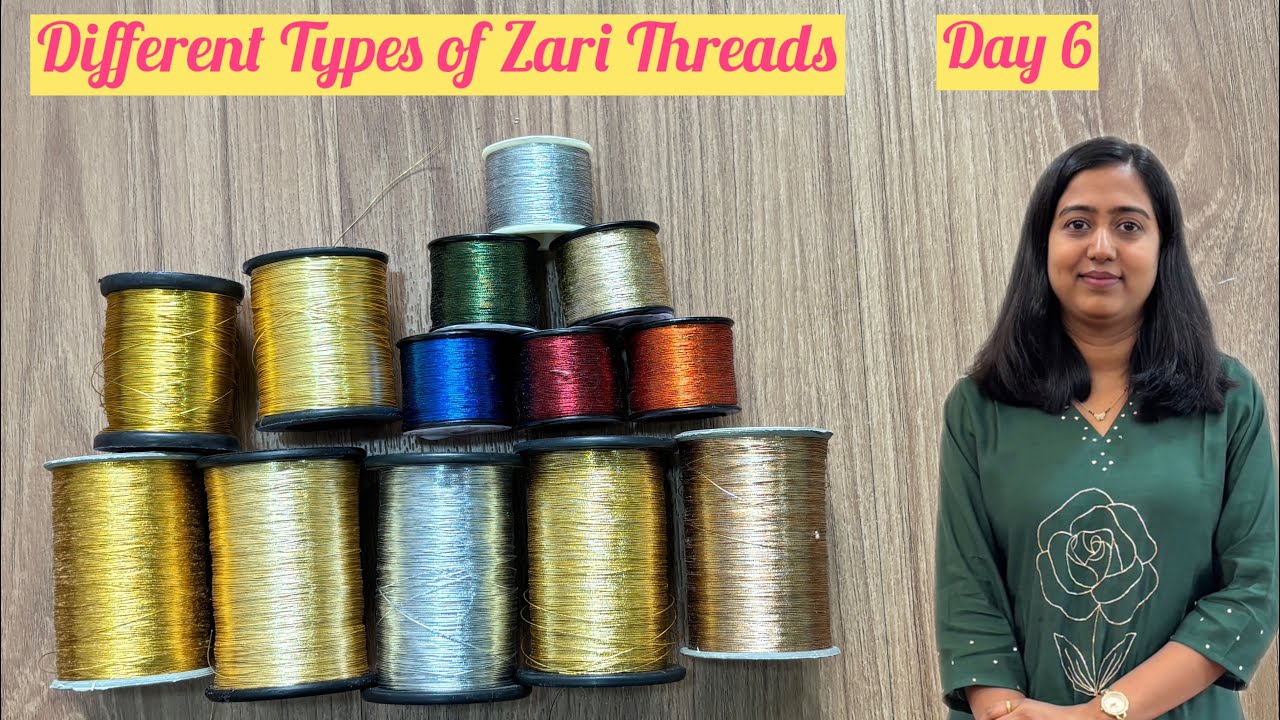 Zari Threads in detail || Different types of zari rolls