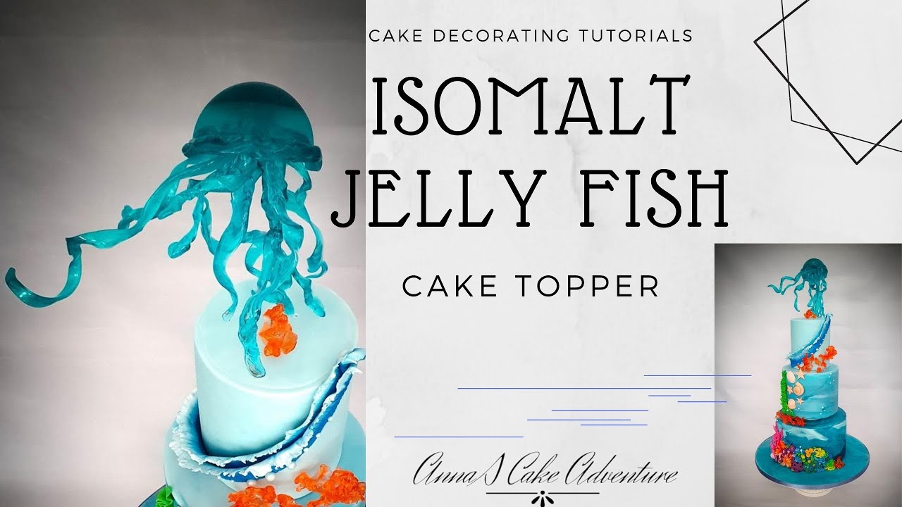 How to make isomalt jelly fish / isomalt cake topper