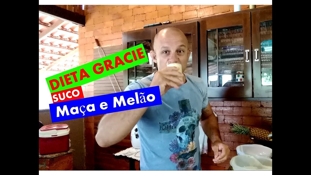 Dieta Gracie Suco Maçã e Melão