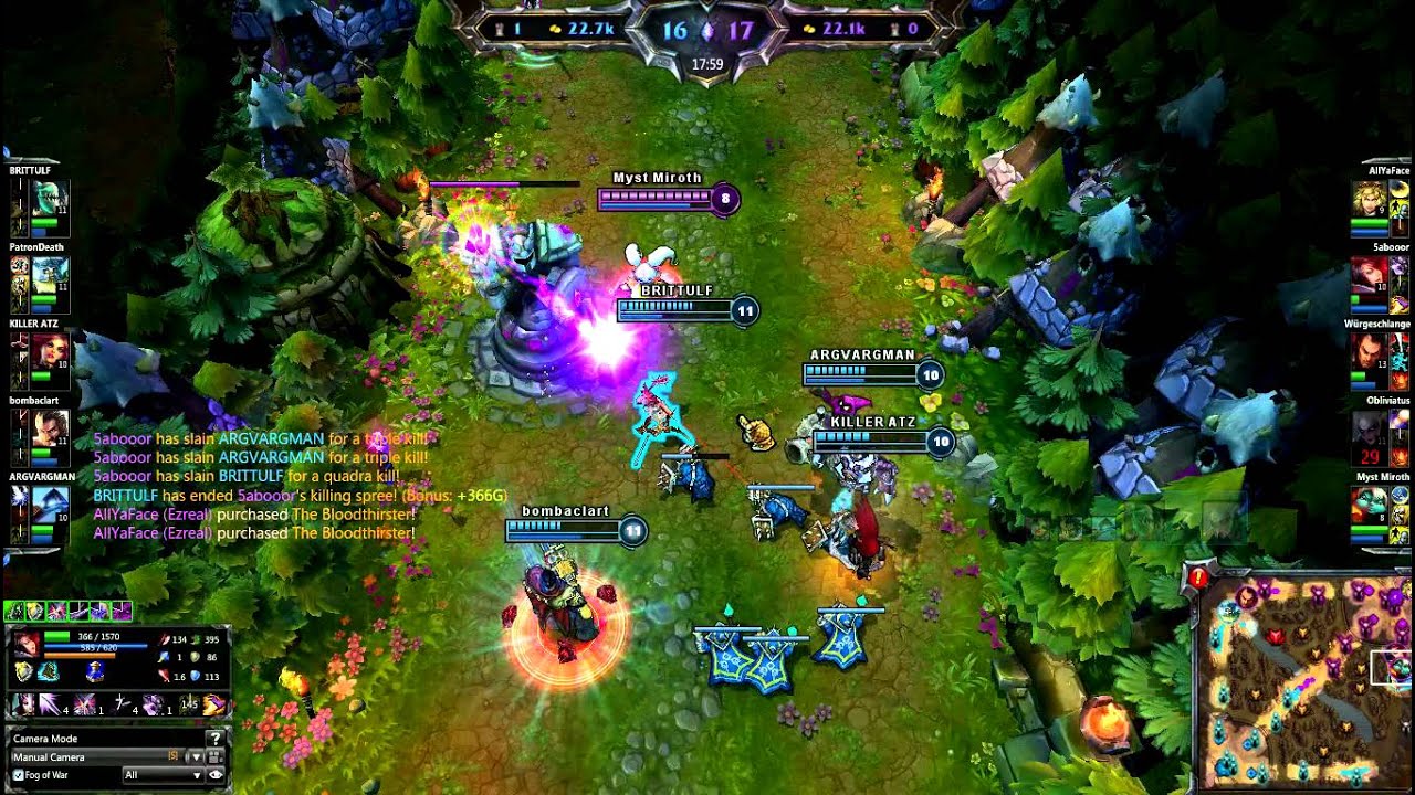 (5abooor) Fiora Quadra Kill | dat red buff :D
