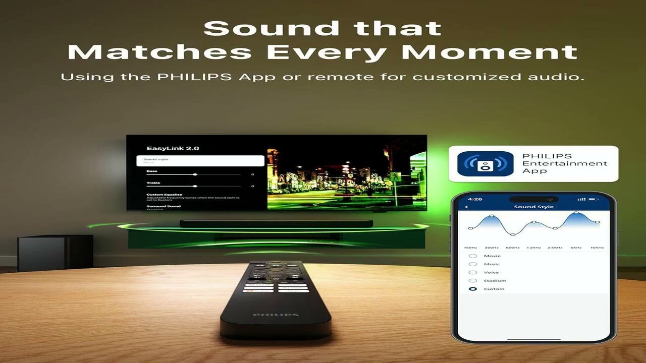 Review: PHILIPS B5309 Soundbar 2.1 with Wireless Subwoofer, DTS Virtual:X Audio Technology