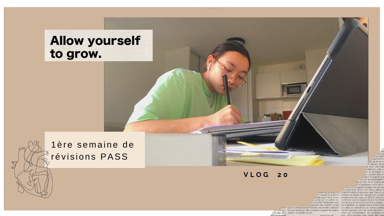vlog 20 en PASS : 1ère semaine de révisions et notes du CC2