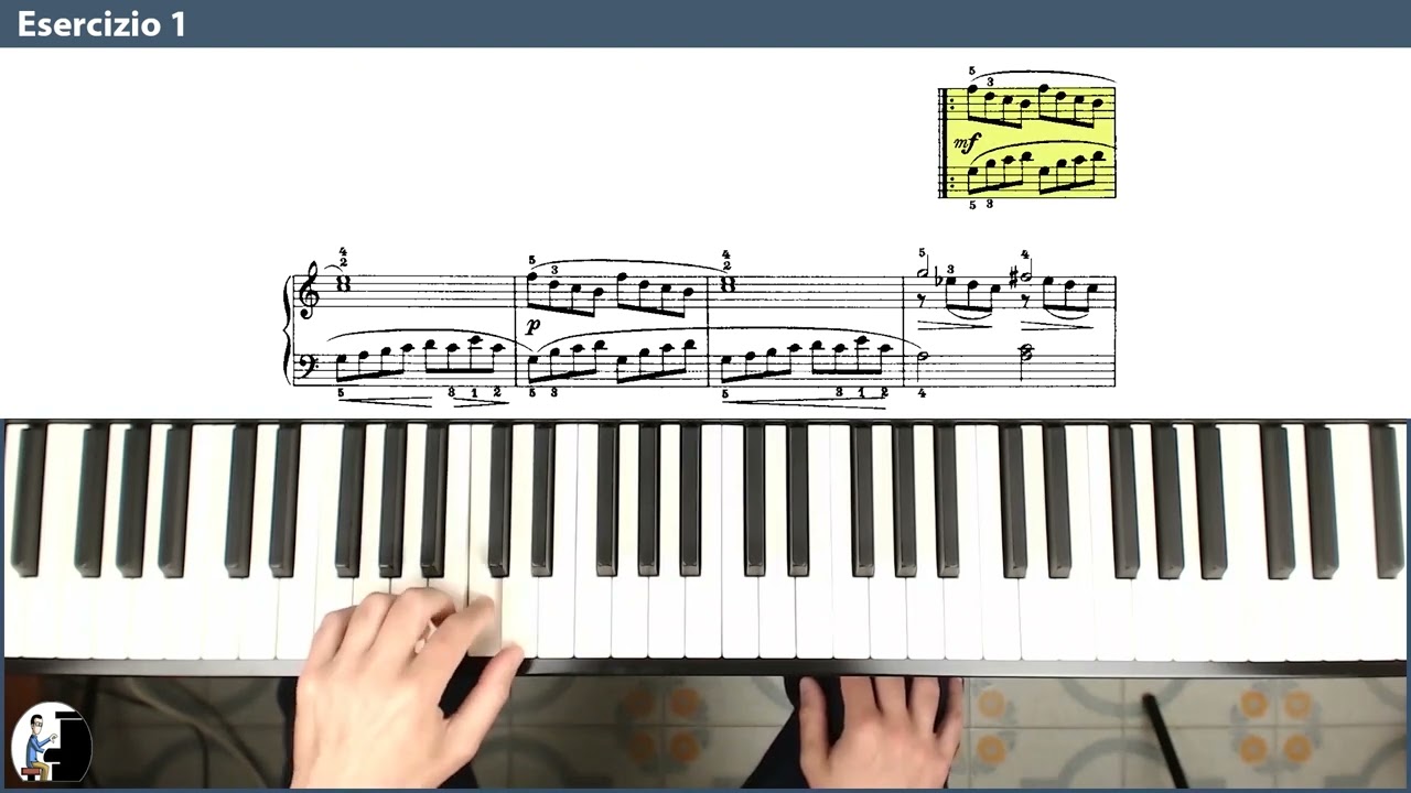 Burgmuller op.100 esercizio 1 Candeur, mano sinistra 80 bpm