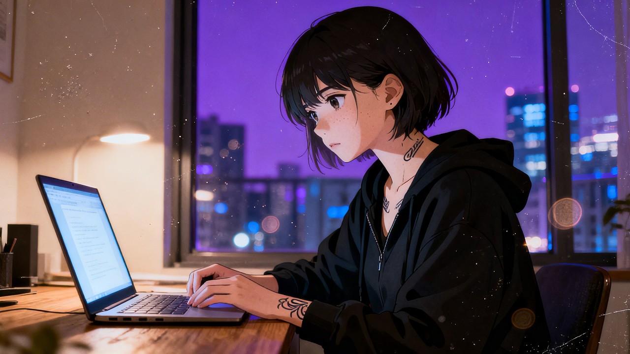 After Hours Grind 🌌 Trap Lofi Focus Playlist