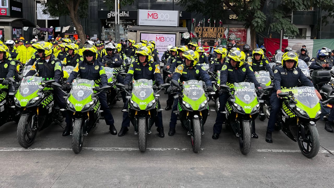 Salida del operativo de recuperación del Centro Histórico de la Ciudad de México - SSC CDMX
