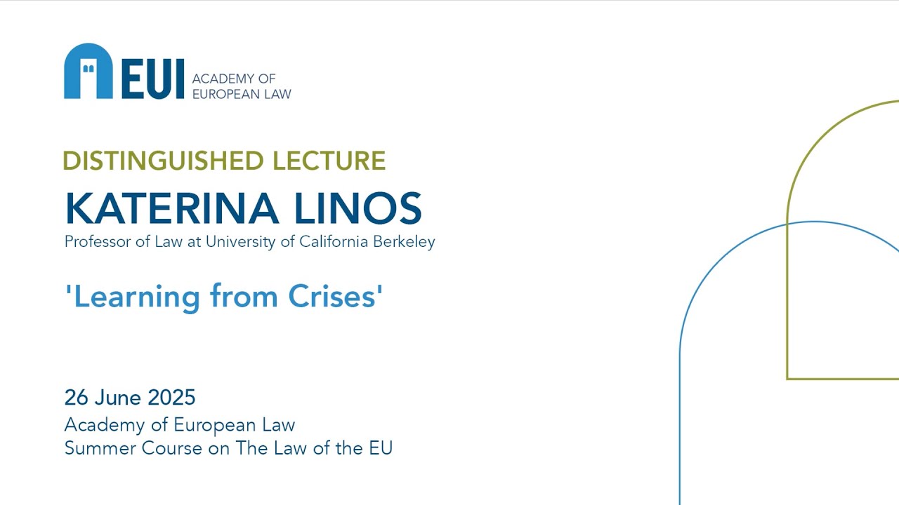 AEL Distinguished Lecture by Prof. Katerina Linos