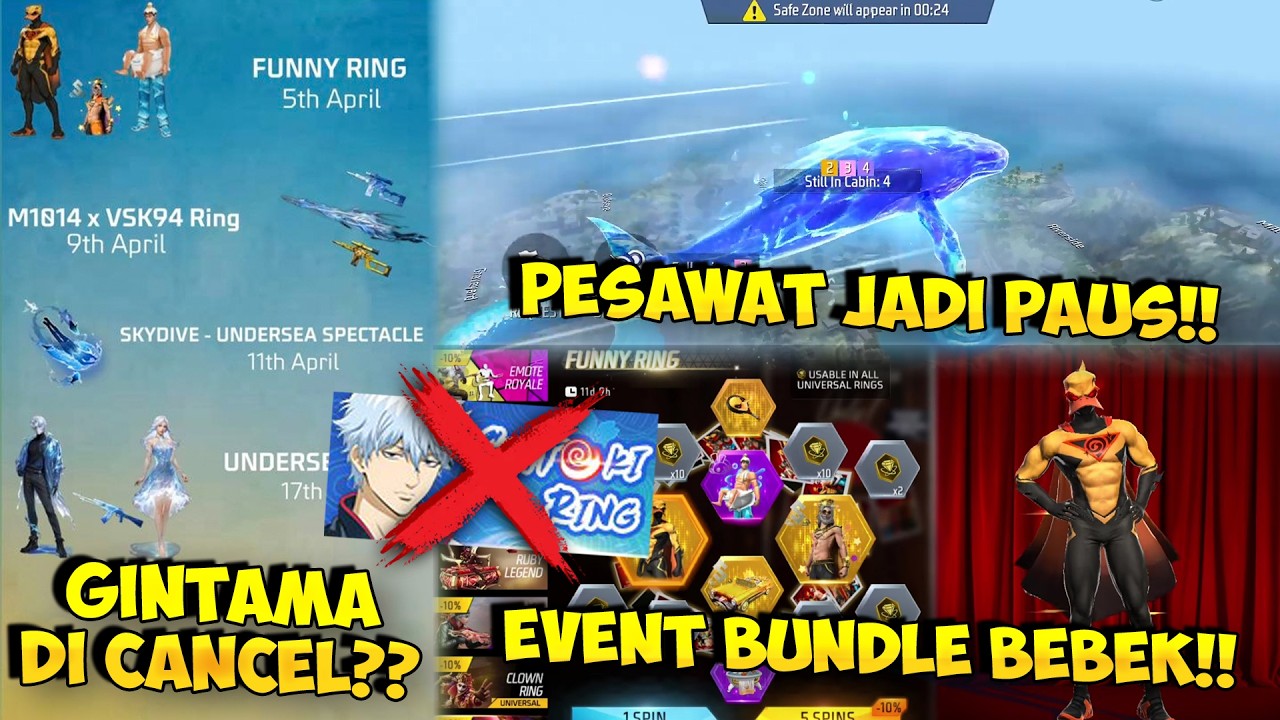 BOCORAN EVENT BULAN APRIL !! Tanggal Rilis Skydive Air & Bundle Manusia Bebek Terbaru Free Fire