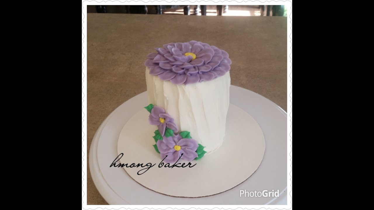 MINI Flower Pedal Cake. Rose Pedal Cake.