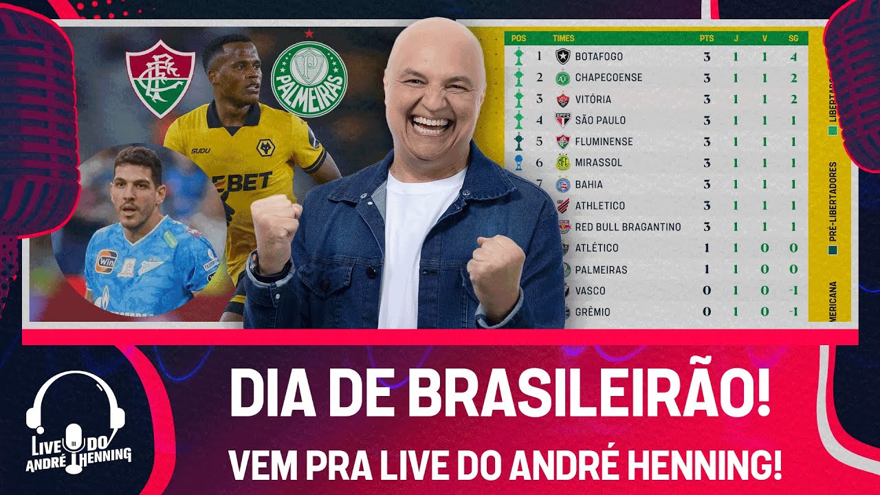 LIVE DO ANDRÉ HENNING: PALMEIRAS AGRESSIVO NO MERCADO E ESQUENTA PRA RODADA DO BRASILEIRÃO!