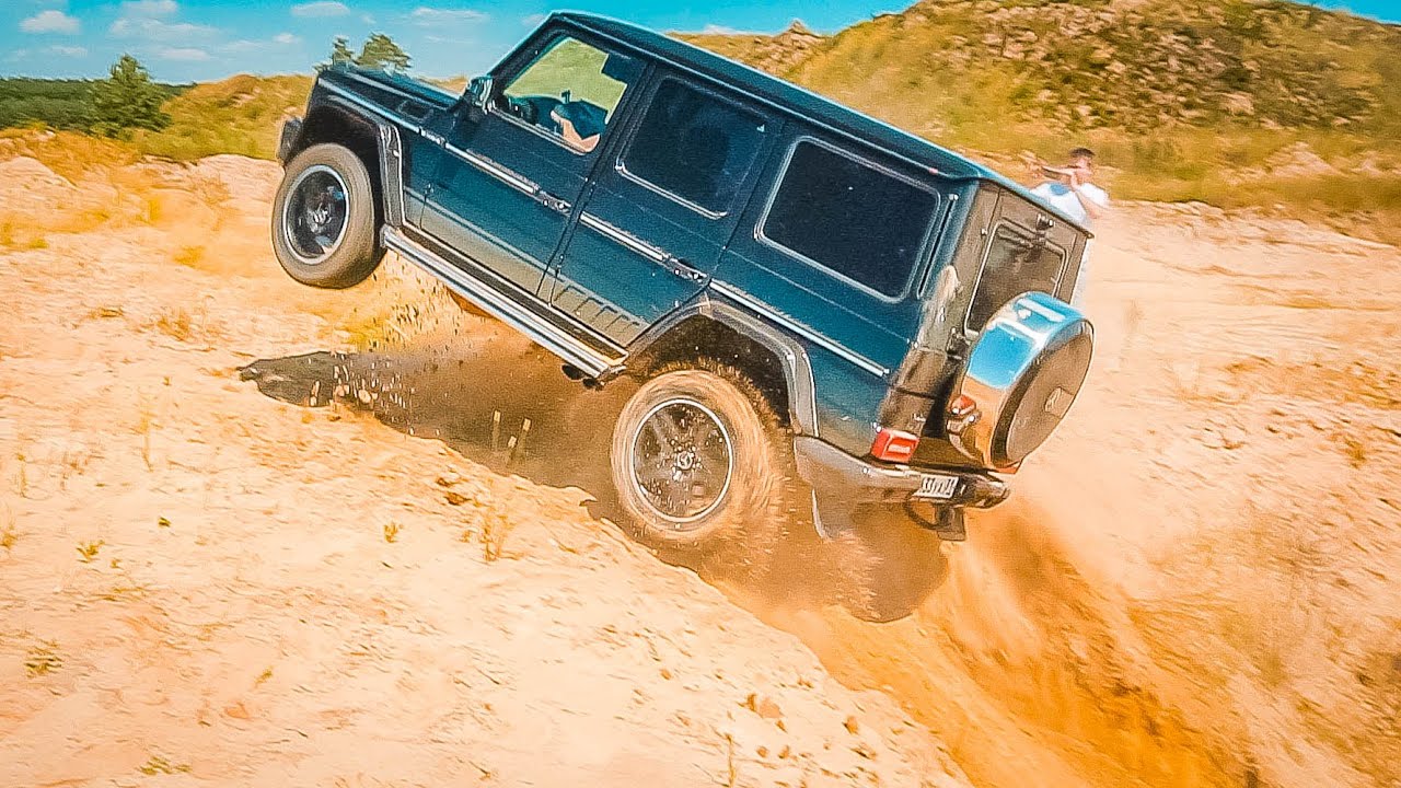 КТО ВЫШЕ ПРЫГНЕТ? ГЕЛИК AMG против ПСИХОВ на TOYOTA PRADO и JEEP WRANGLER в OFFROAD