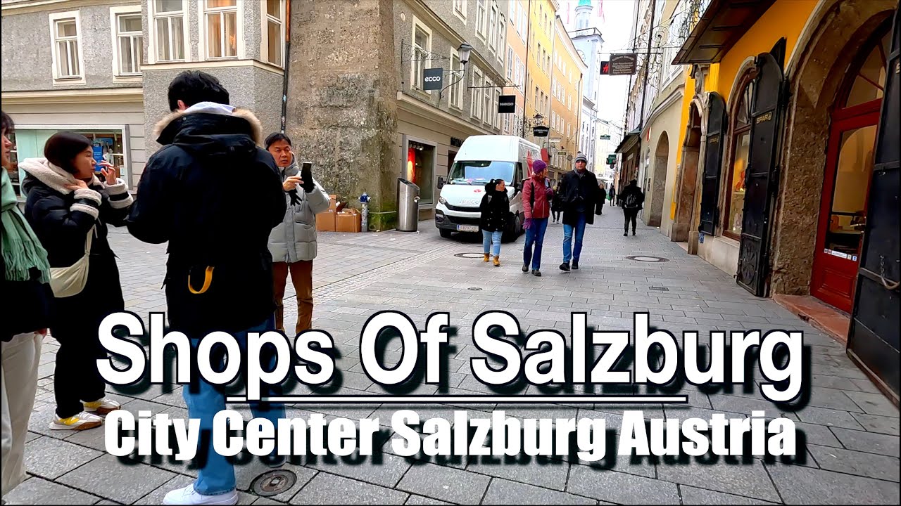 Salzburg, Austria 🇦🇹 Old Town Center Shops Walk | 5k  City Sounds