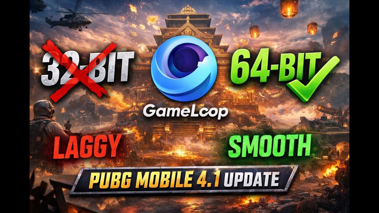 Прекратите использовать 32-битную версию GameLoop! 🚫 Перейдите на 64-битную версию для бесперебой...