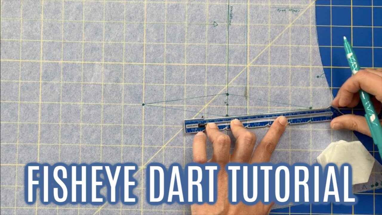 Vertical Fisheye Dart Tutorial  |  How to add waist-shaping darts to a shift dress