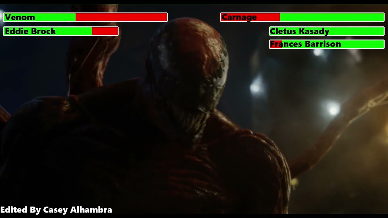Venom vs. Carnage with healthbars