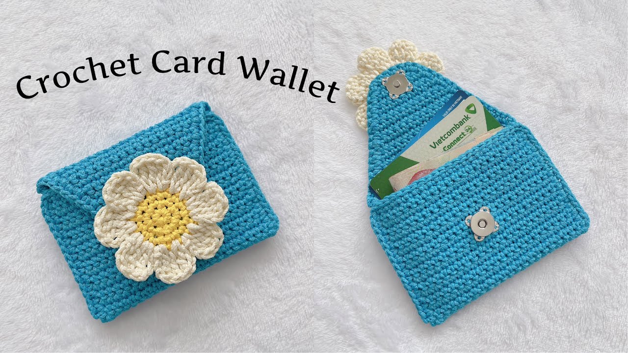 Crochet Card Wallet |Mẫu 4| Móc ví bì thư
