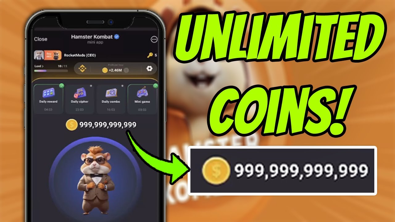 Get Unlimited Coins in Hamster Kombat with THIS HACK! iOS Android