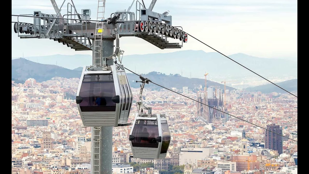 Ride the Gondola and Funicular to Montjuic Castle, Barcelona Spain