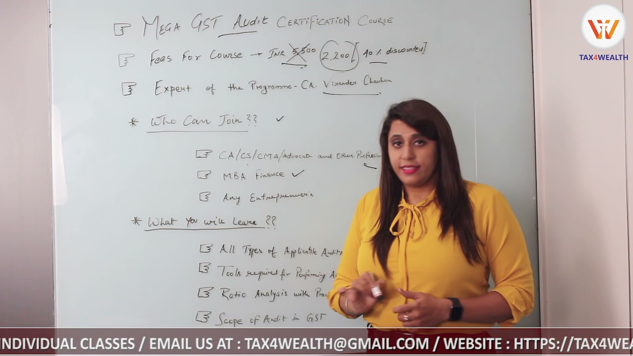 Promo - Mega GST Audit Certification Course