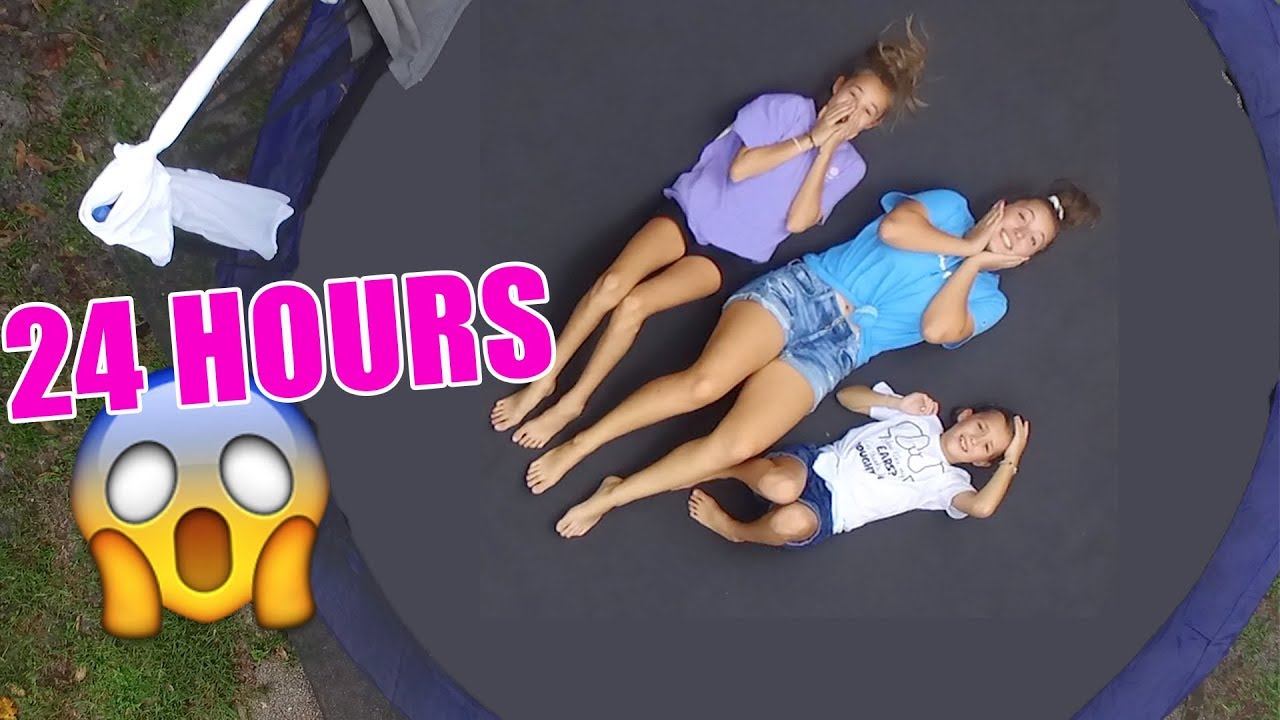 24 HOURS ON THE TRAMPOLINE!