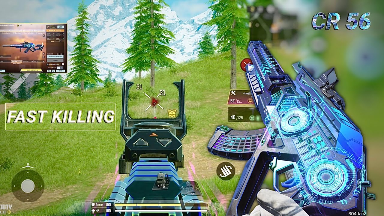 0 RECOIL in LONG RANGE + FAST KILLING | BEST CR56 AMAX GUNSMITH CODM BR | CODM BR GAMEPLAY 