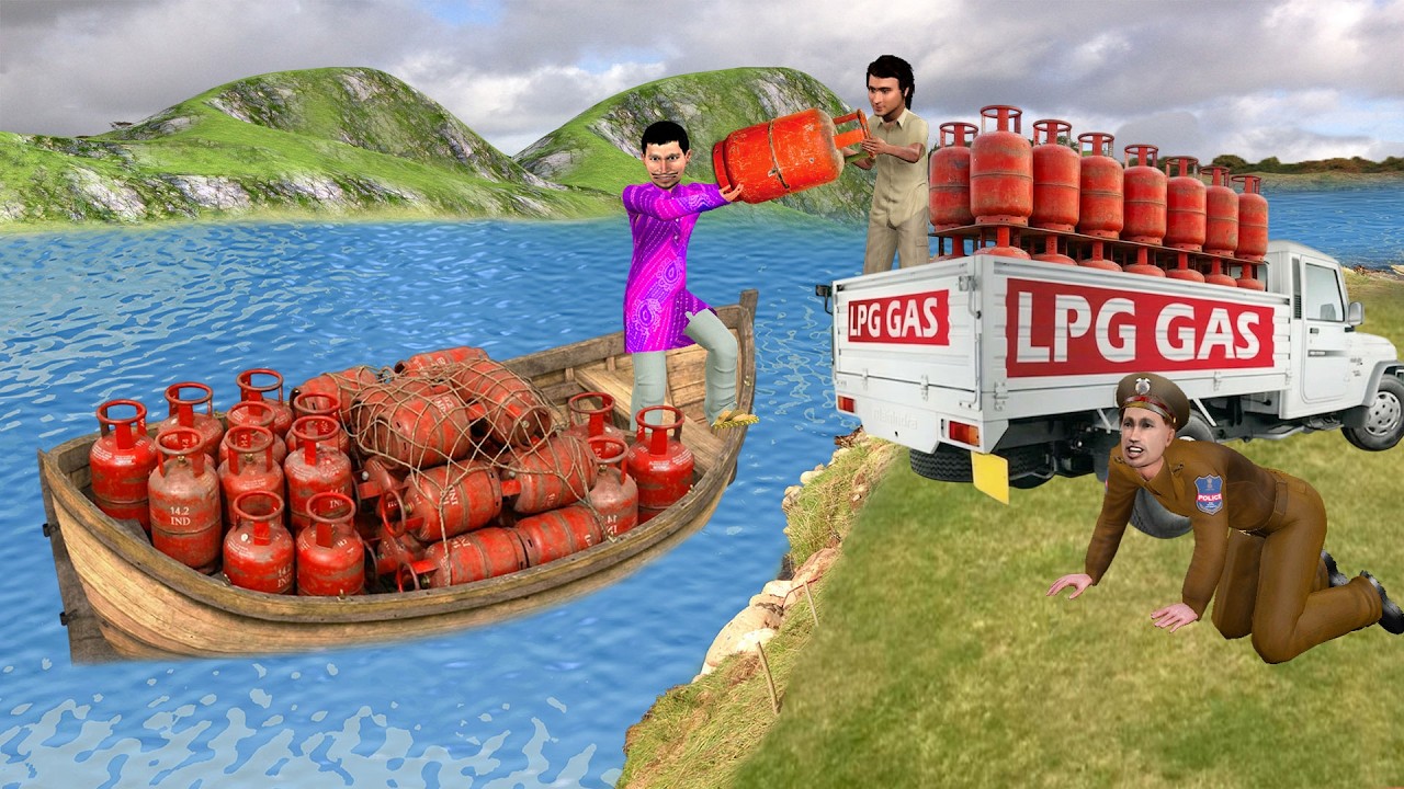Greedy Gas Cylinder Delivery Wala LPG Gas Shortage Lalchi Hindi Kahani Moral Stories Funny Comedy