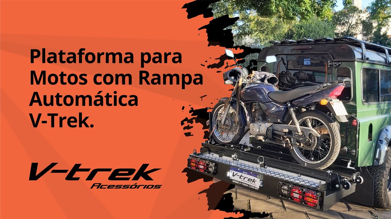 Plataforma Para Moto Com Rampa Automática - V-Trek