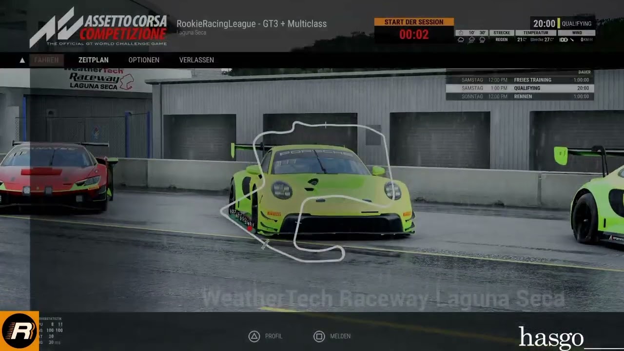 RRL | ACC GT3 B-Serie | RENNEN #2 Laguna Seca