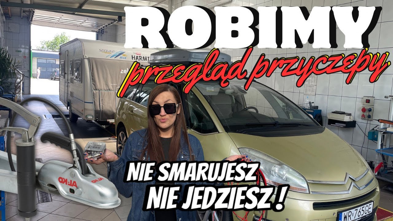 Przegląd Przyczepy Kempingowej Regulacja Hamulców + Smarowanie Suwadła Najazdowego #vlog55