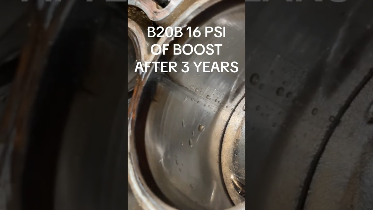 B20B 16 PSI CRACKED SLEEVE AFTER 3 years #jdm #mechanic #honda #b20 #turbo #boost