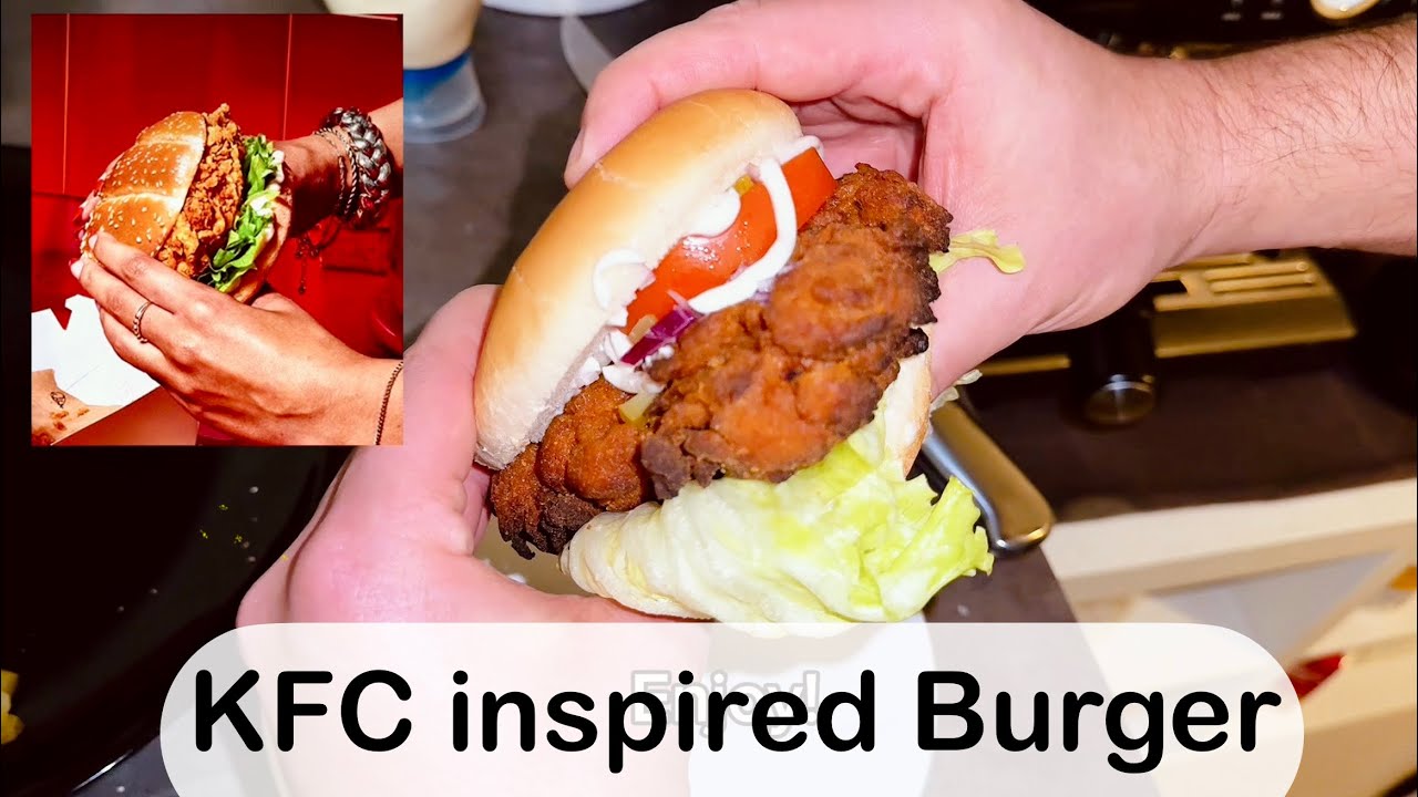 New KFC double deal - inspired burger 🍔 recipe 