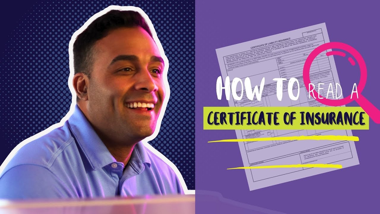 How To Read a Certificate of Insurance