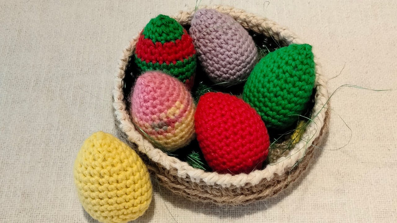Uova di pasqua all'uncinetto