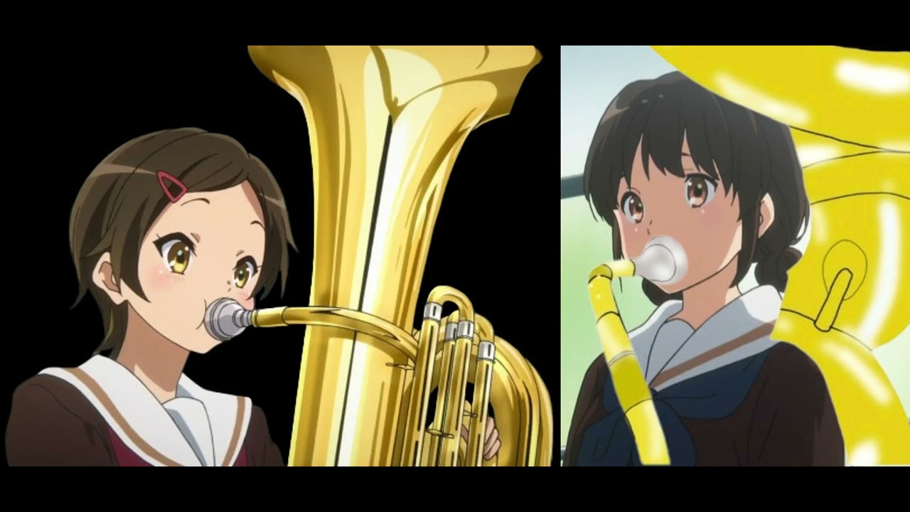Sound Euphonium (2024) Hazuki Katou Playing Tuba And Riko Nagase Playing Sousaphone Duet Scene