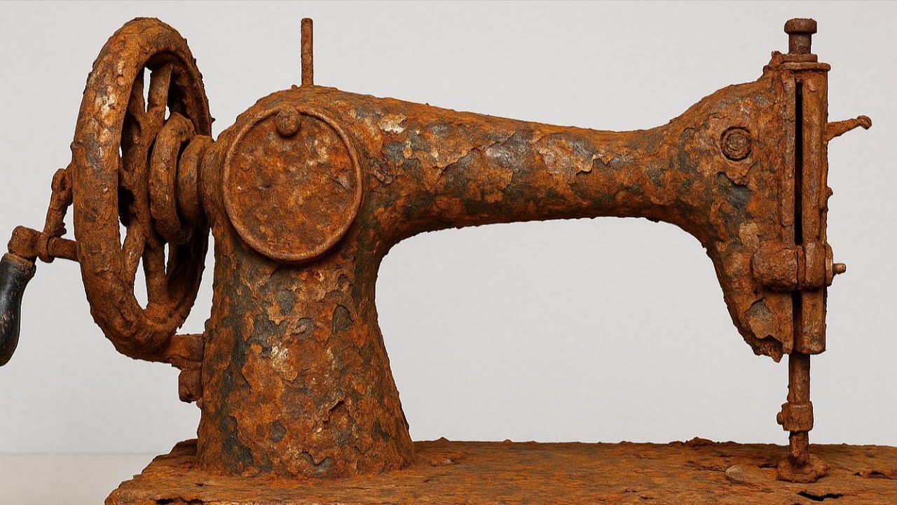 Impossible Restoration! Rusty Antique SAIGON Sewing Machine Restoration
