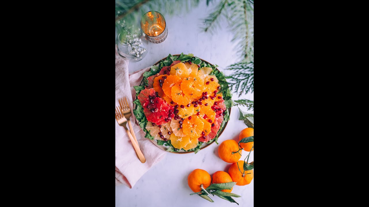 winter citrus salad 🍊 #shorts