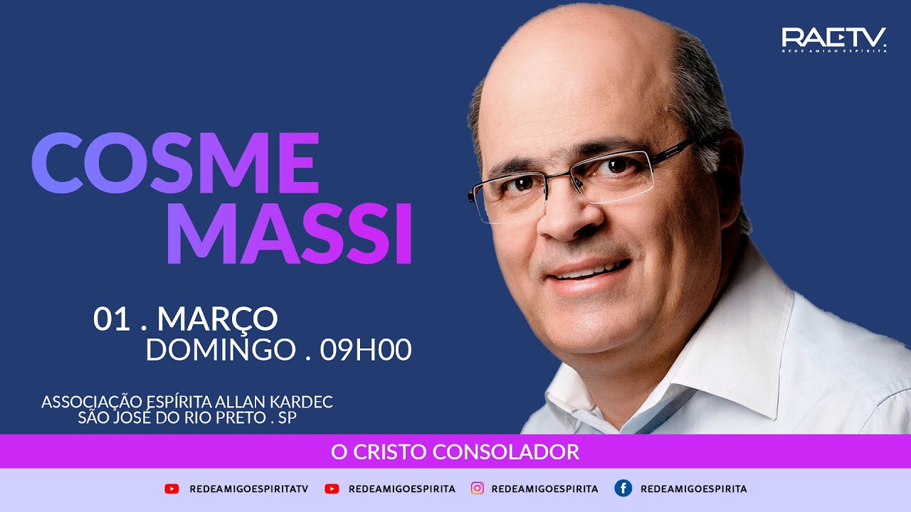 O CRISTO CONSOLADOR - Palestra com Cosme Massi