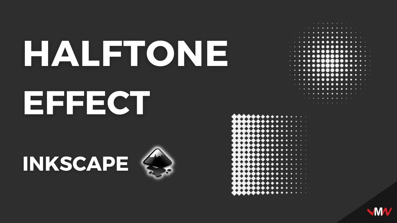 How to create halftone effect in Inkscape | Inkscape Short Tutorials
