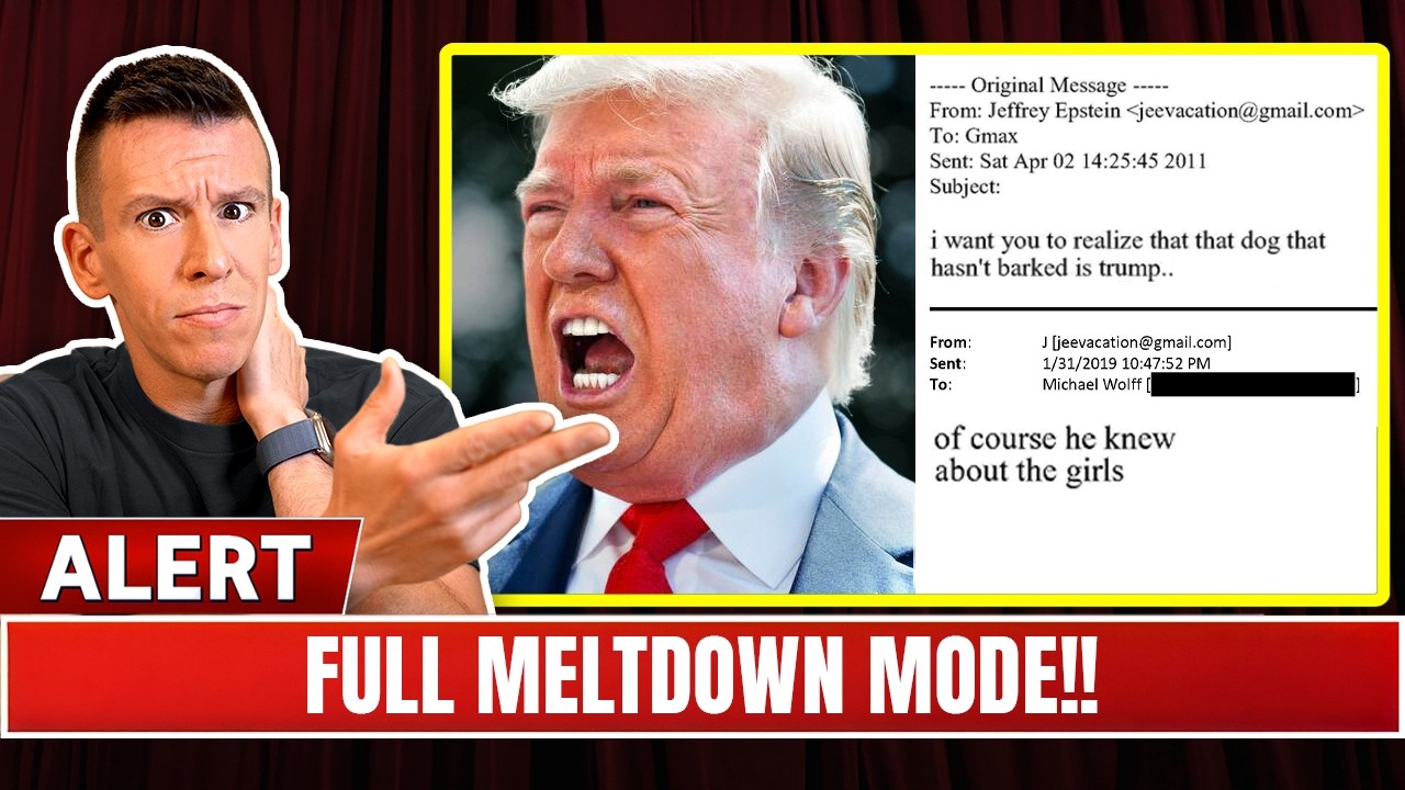 TRUMP WPADŁ W PANIKĘ! Nowe e-maile Epsteina go demaskują, a MAGA odwraca się od niego w związku z...