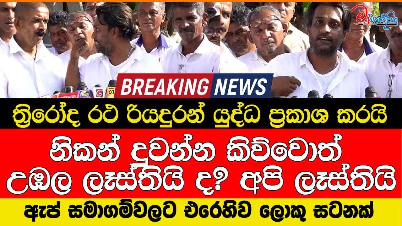 නිකන් දුවන්න කිව්වොත් උඹල ලෑස්තියි ද ? අපි ලෑස්තියි ත්‍රිරෝද රථ රියදුරන් යුද්ධ ප්‍රකාශ කරයි