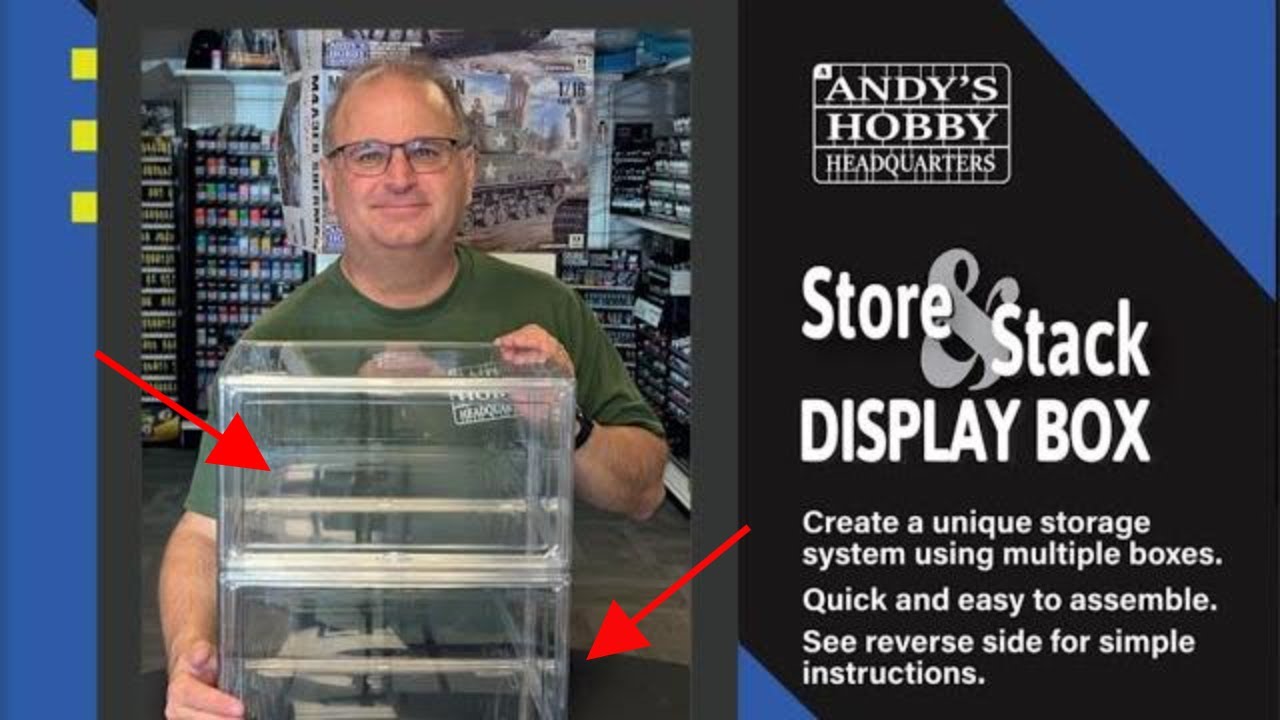 Introducing the New Store and Stack Acrylic Display Cases from Andy's HHQ